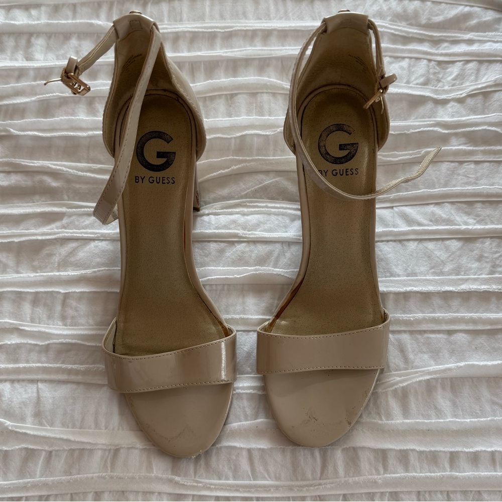 Guess Strap Heels in Nude